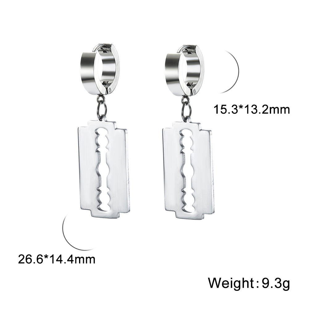 Vintage Personality Blade Pendant Earrings Female