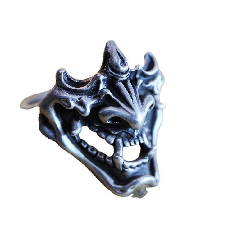 Thai Silver Japanese Frosted Skull Ring