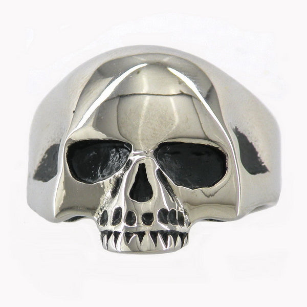 Stainless steel skull ring