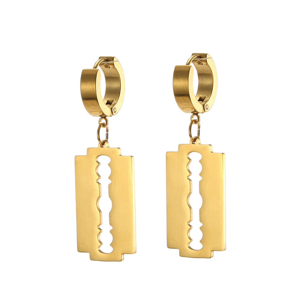 Vintage Personality Blade Pendant Earrings Female