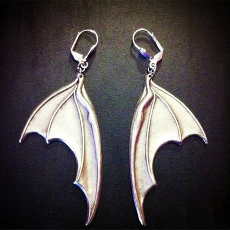 Vintage Vampire Bat Wings Shaped Earrings