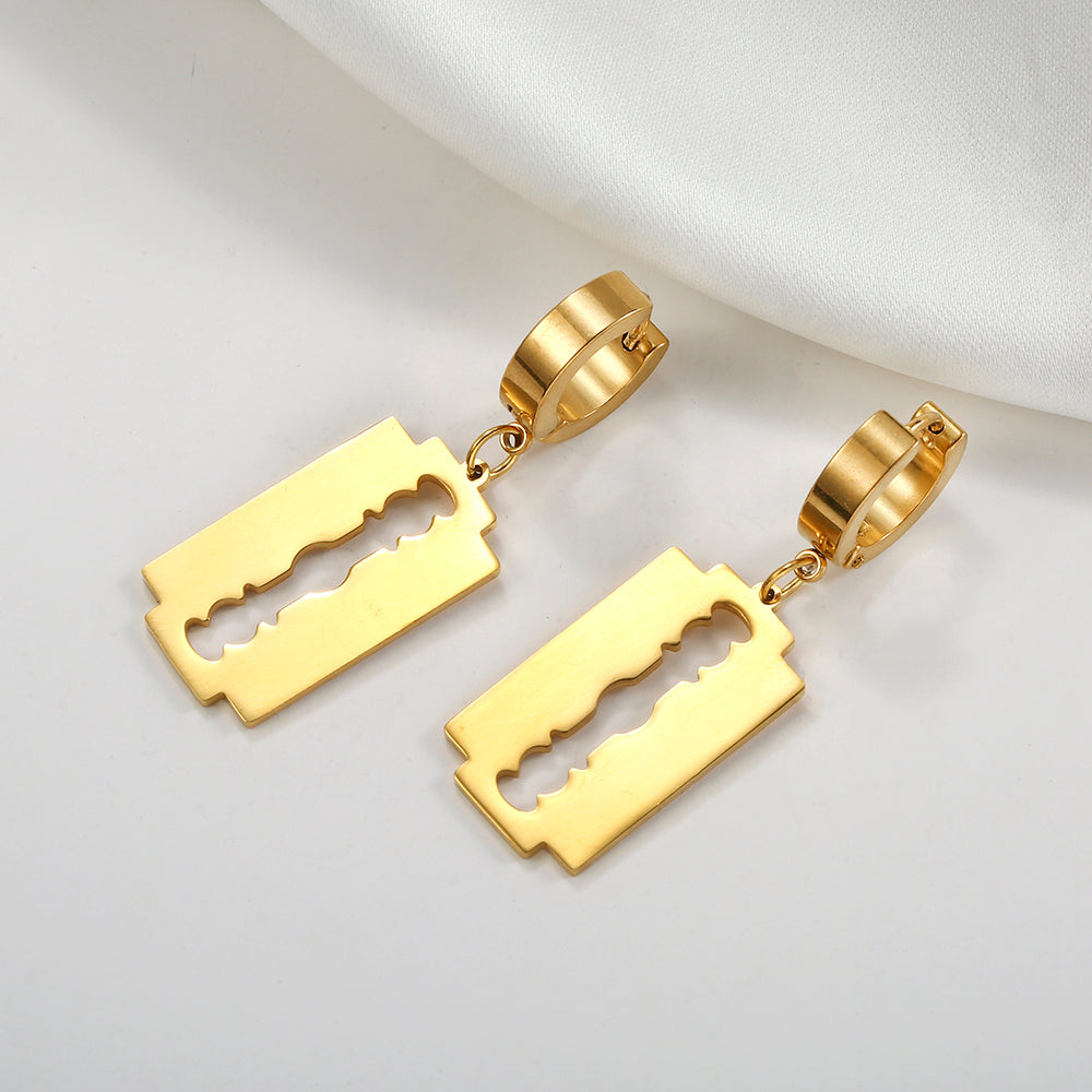 Vintage Personality Blade Pendant Earrings Female
