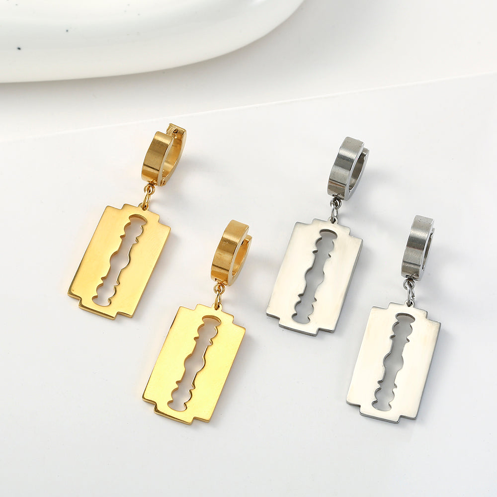 Vintage Personality Blade Pendant Earrings Female