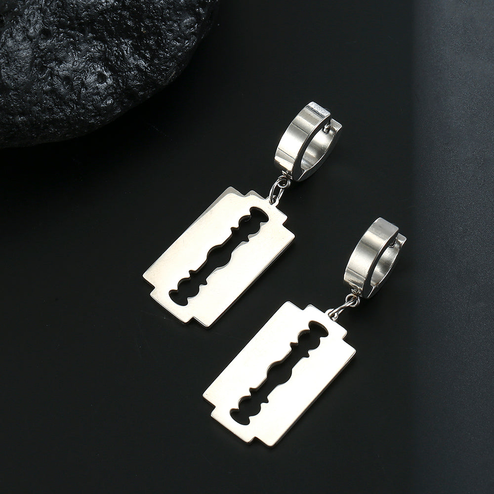 Vintage Personality Blade Pendant Earrings Female
