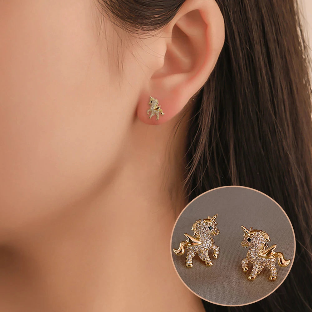 Unicorn Stud Earrings