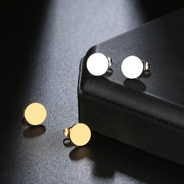 Minimalist Round Earrings