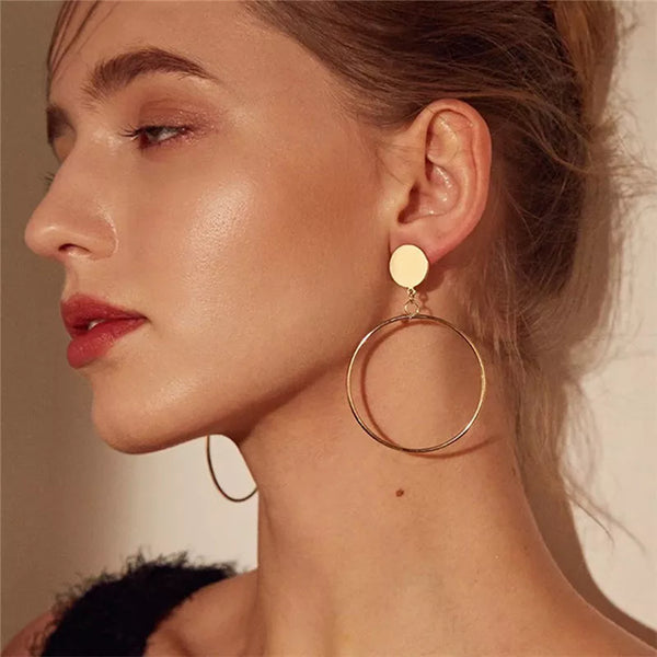 big round Clip earrings