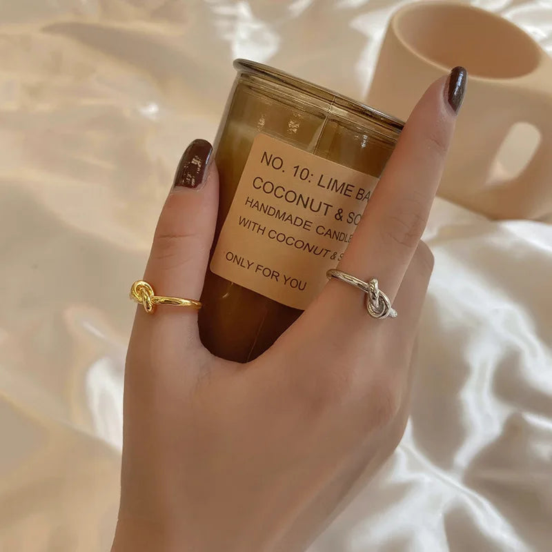 XIYANIKE  Knotted Thin Ring