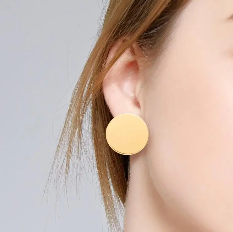 big round Clip earrings