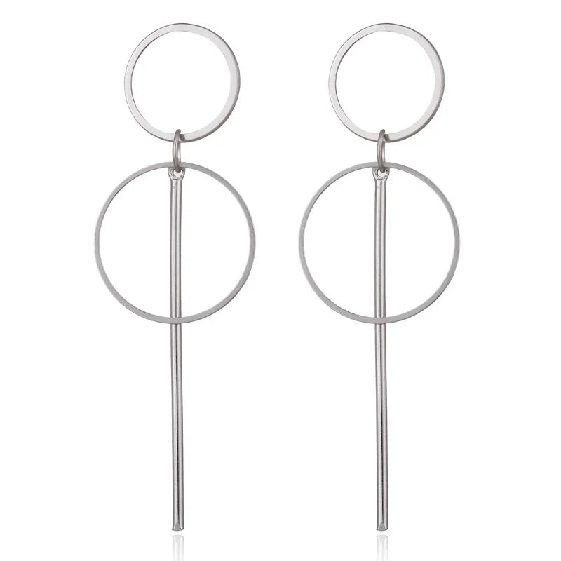 Long Circle earrings
