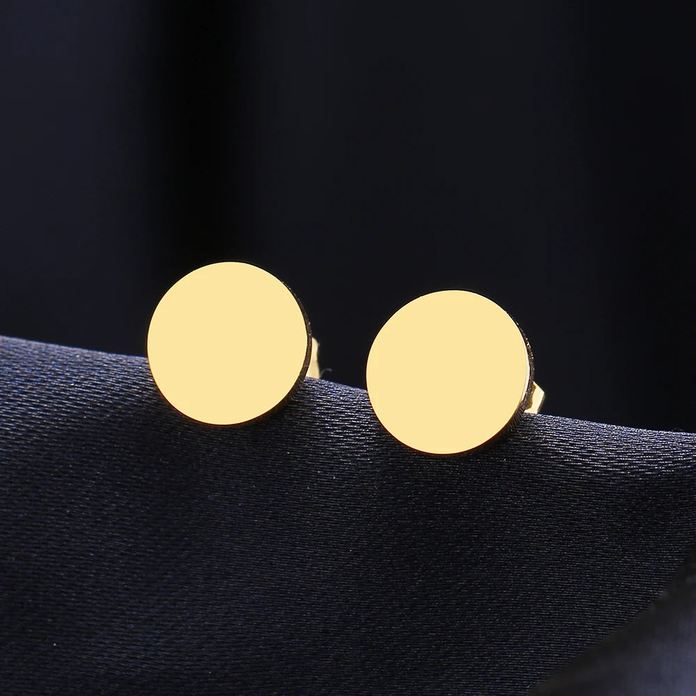 Minimalist Round Earrings