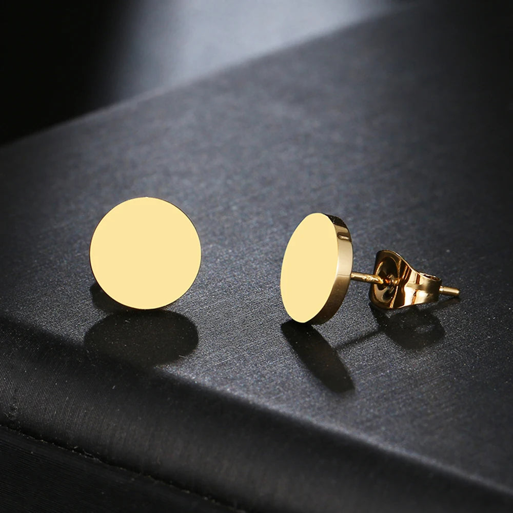 Minimalist Round Earrings