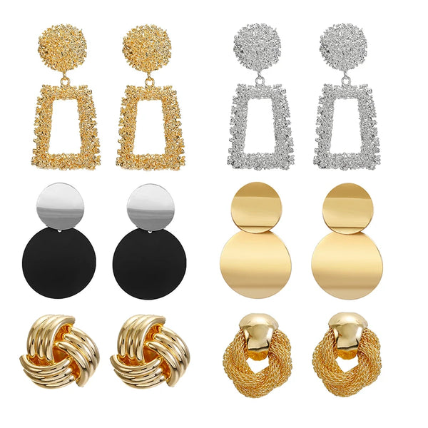 Big Round Clip on Earrings