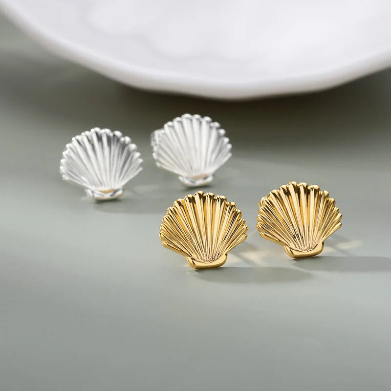 Minimalist Shell Earrings