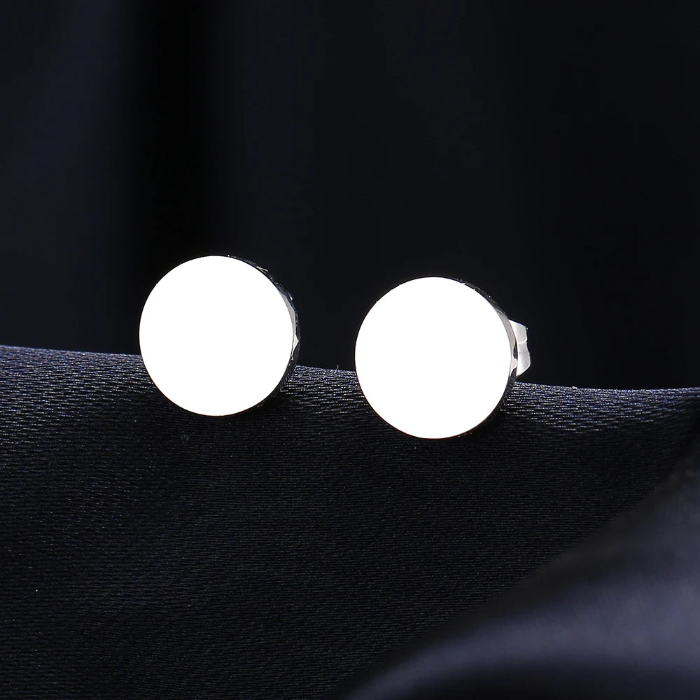Minimalist Round Earrings