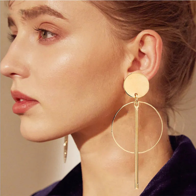 Long Circle earrings