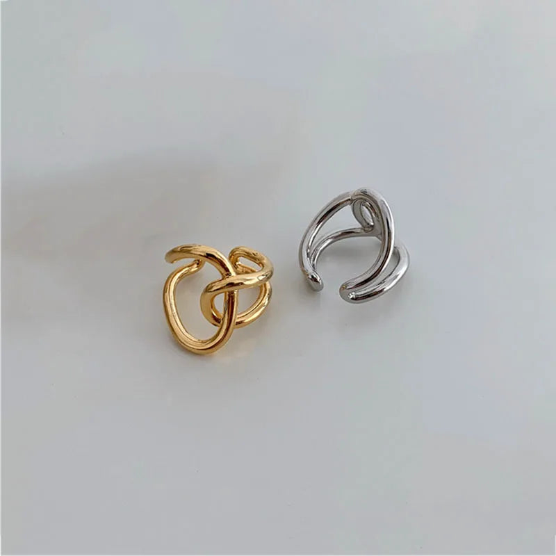 XIYANIKE Cross Knotted Rings