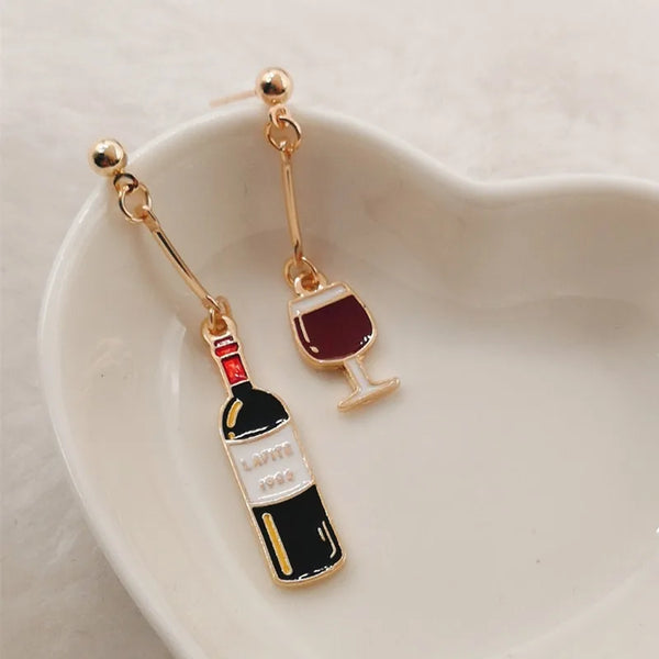 Wine Beer Earrings