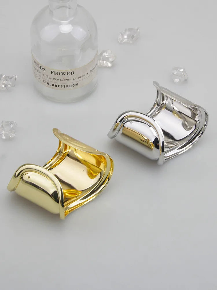 Metal Wave Asymmetry Openings Bracelet