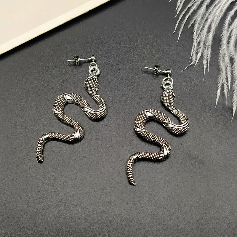 Snake Shape Dangle Earrings