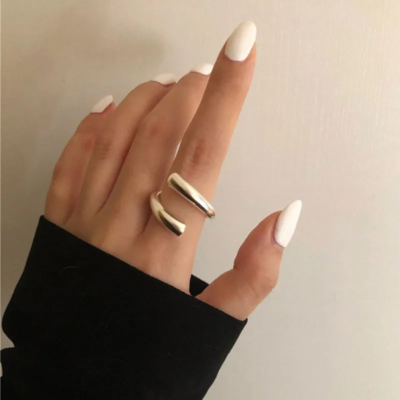 Minimalist Silver Colour Ring