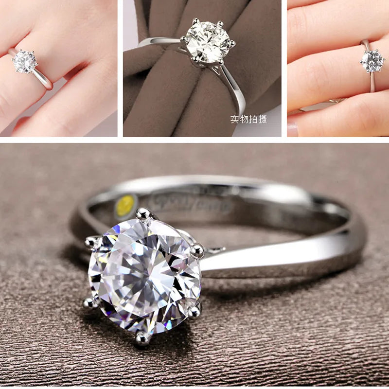 Austrian Crystal Engagement Proposal Ring