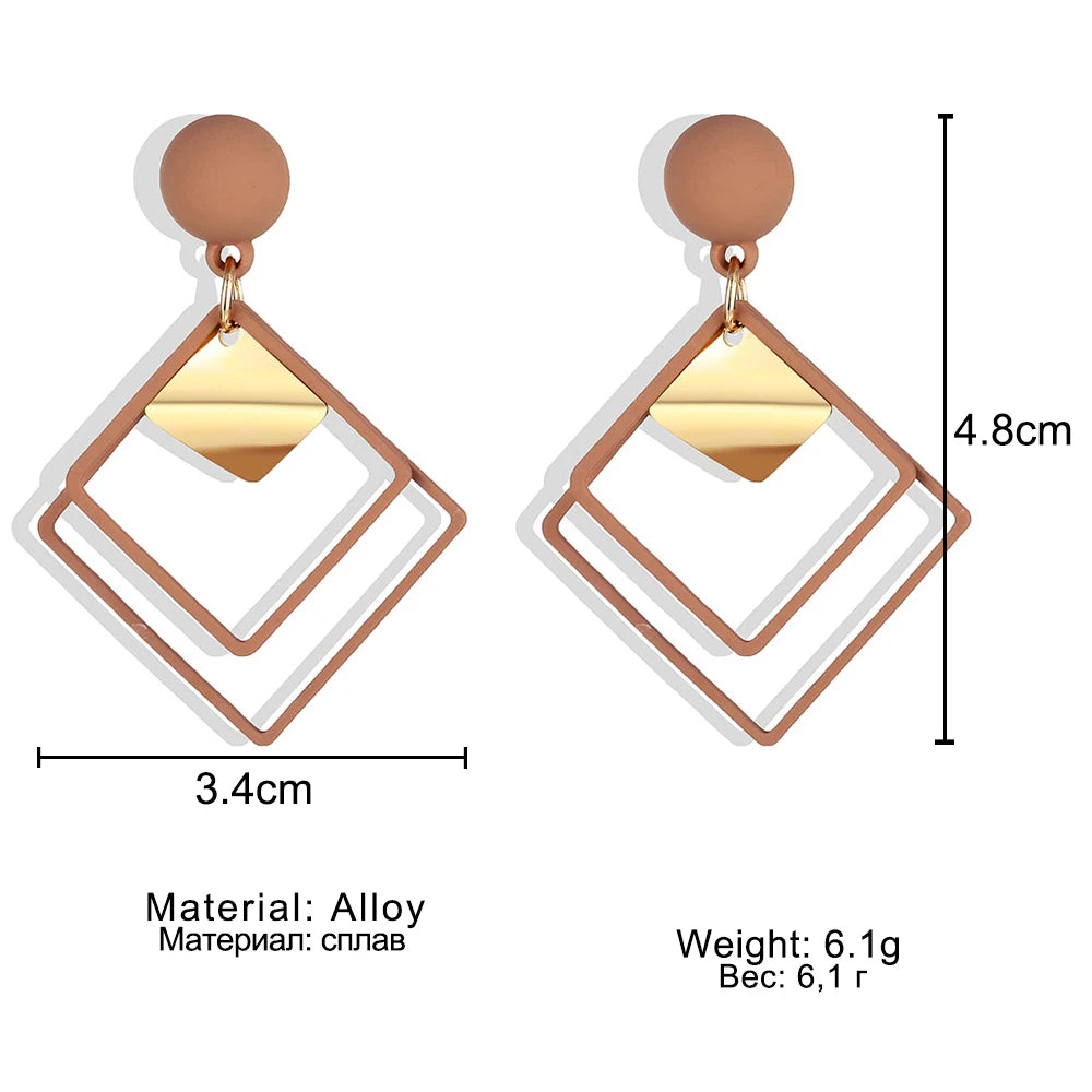 IPARAM Geometric Drop Earrings
