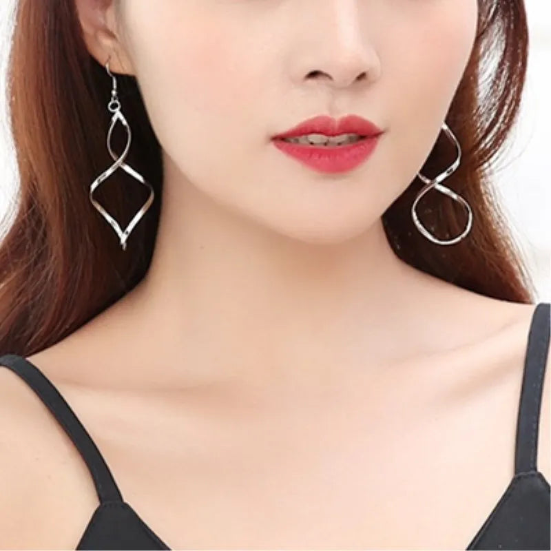 Spiral Drop Earrings