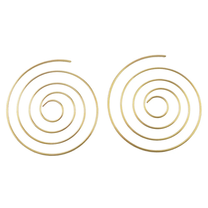 Hyperbole Spiral Stud Earring