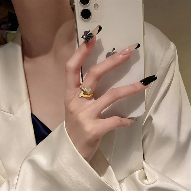 SHANGZHIHUA  Letter Ring