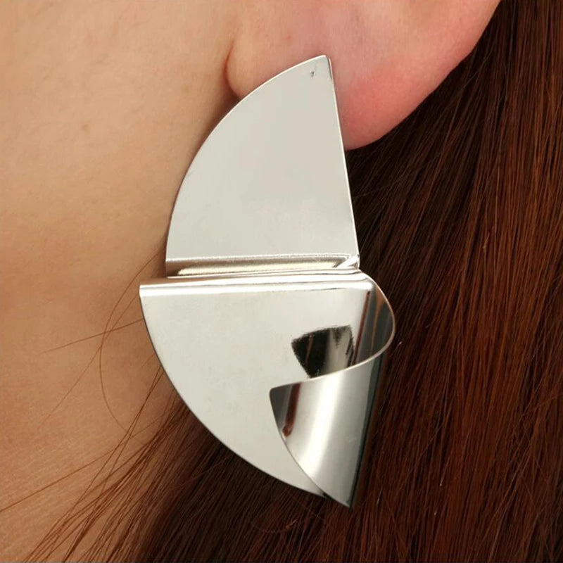 Twisted Geometric Earrings