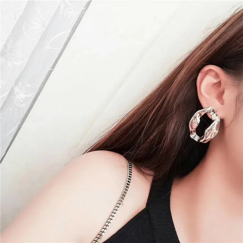 Square Stud Earrings