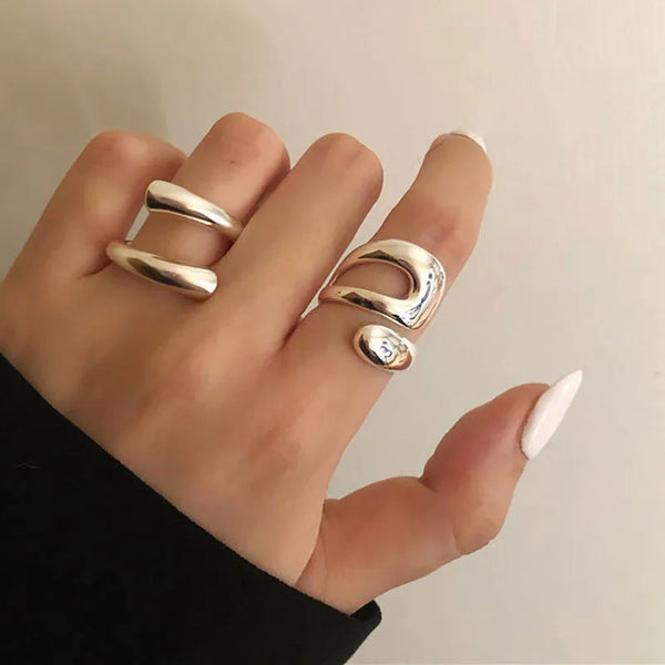 Minimalist Silver Colour Ring