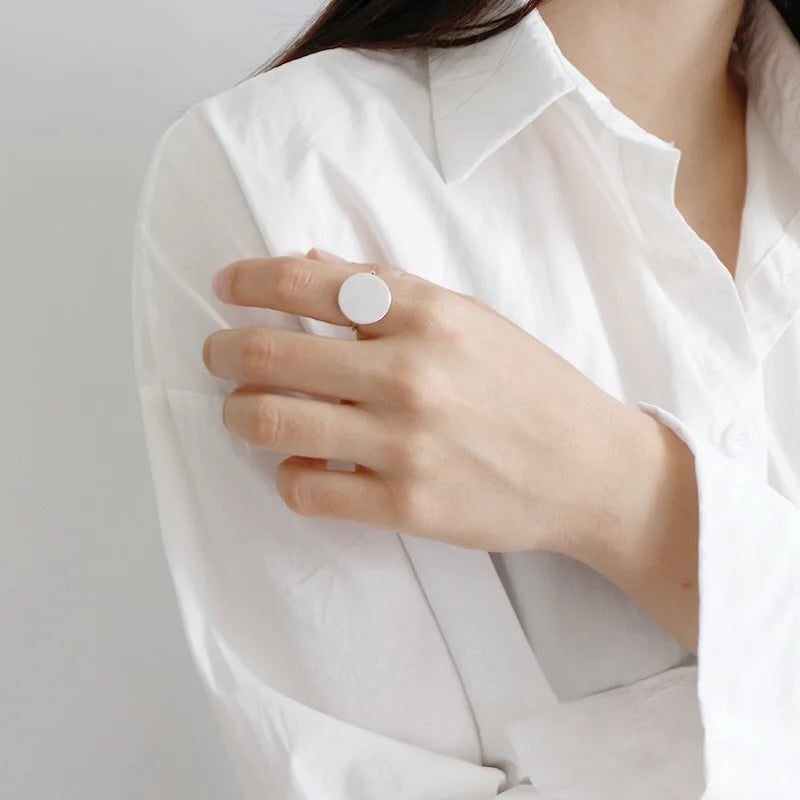 Trendy fine Jewelry Large Adjustable Antique Rings Anillos