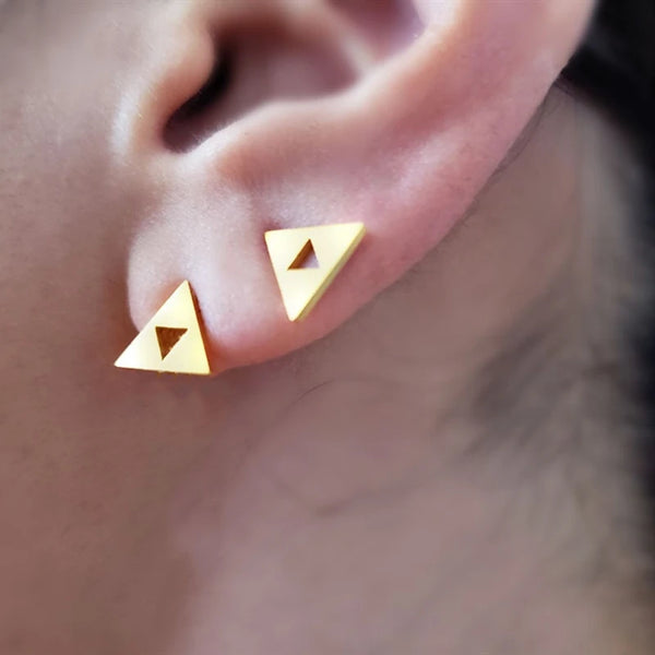 Triangle Stud Earrings