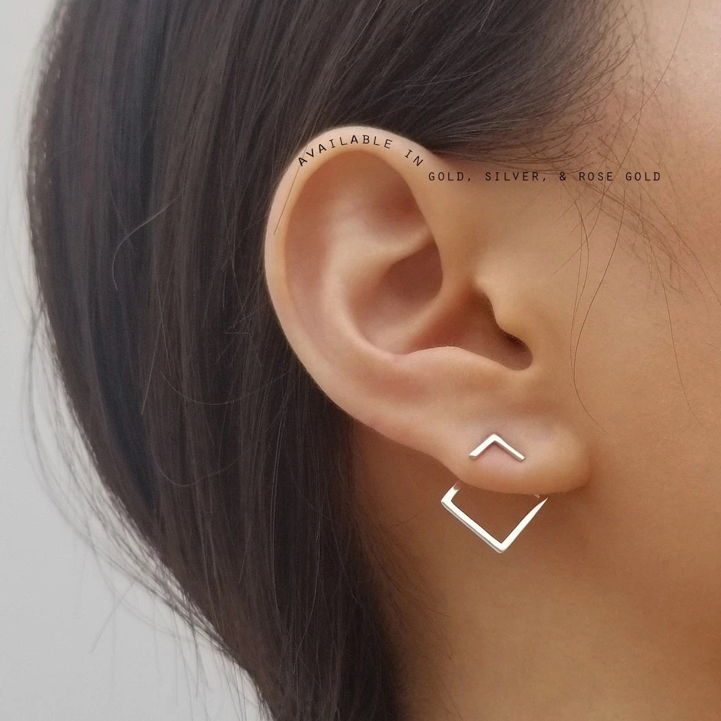 Ear Jackets Front and Back Earrings