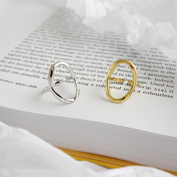 XIYANIKE Irregular Hollow Opening Ring