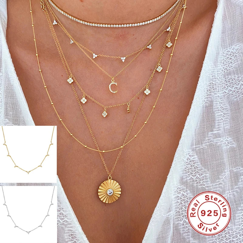 CANNER Three Diamond Clavicle Necklace