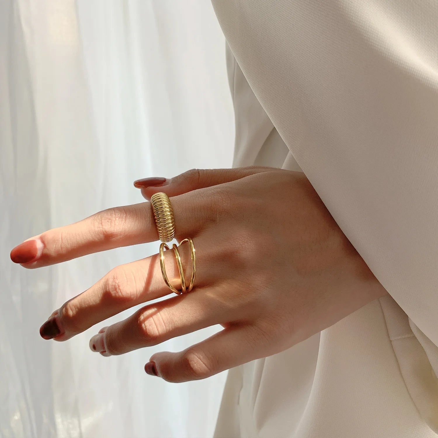 LIVVY three layers Ring