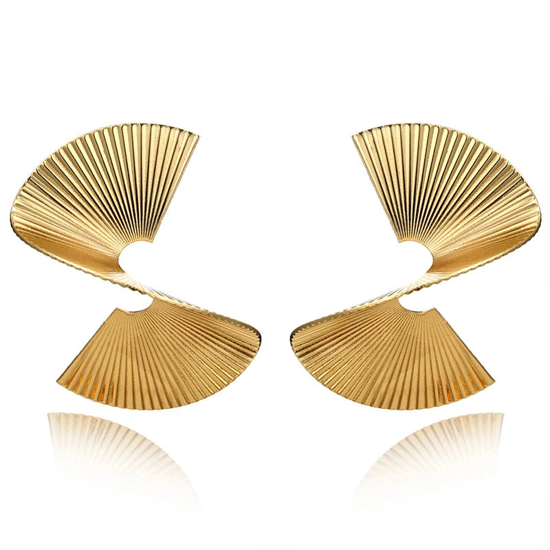 S Shaped Dangle Earrings