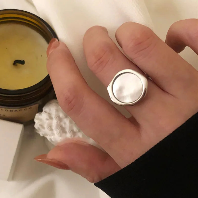 Foxanry Minimalist Gold Color Rings