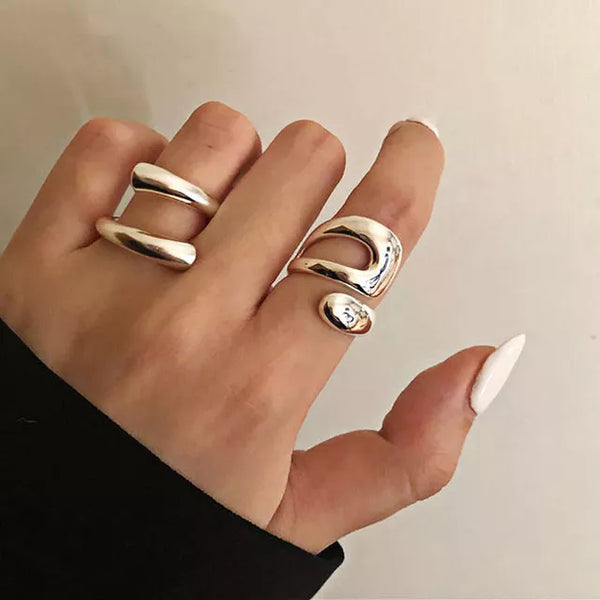 hollow out chain Jewelry Beautiful Finger Open Ring