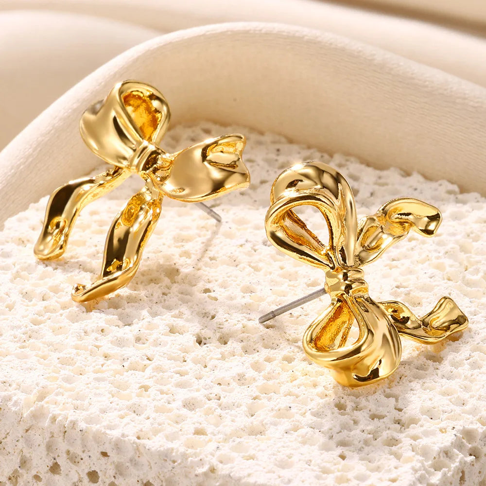 Bow Stud Nail Earring