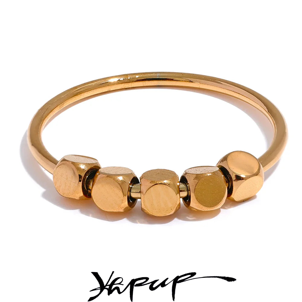 Yhpup Square Beads Ring