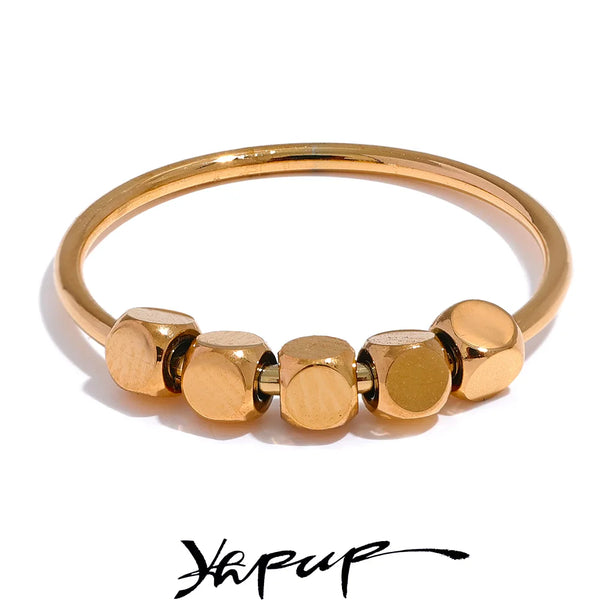 Yhpup Square Beads Ring