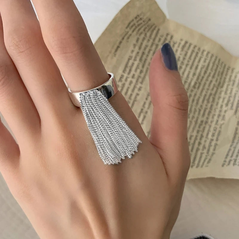 Hip Hop Punk Tassel Rings