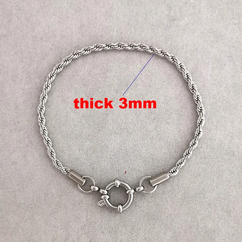 QMHJE Anchor Clasp Bracelet