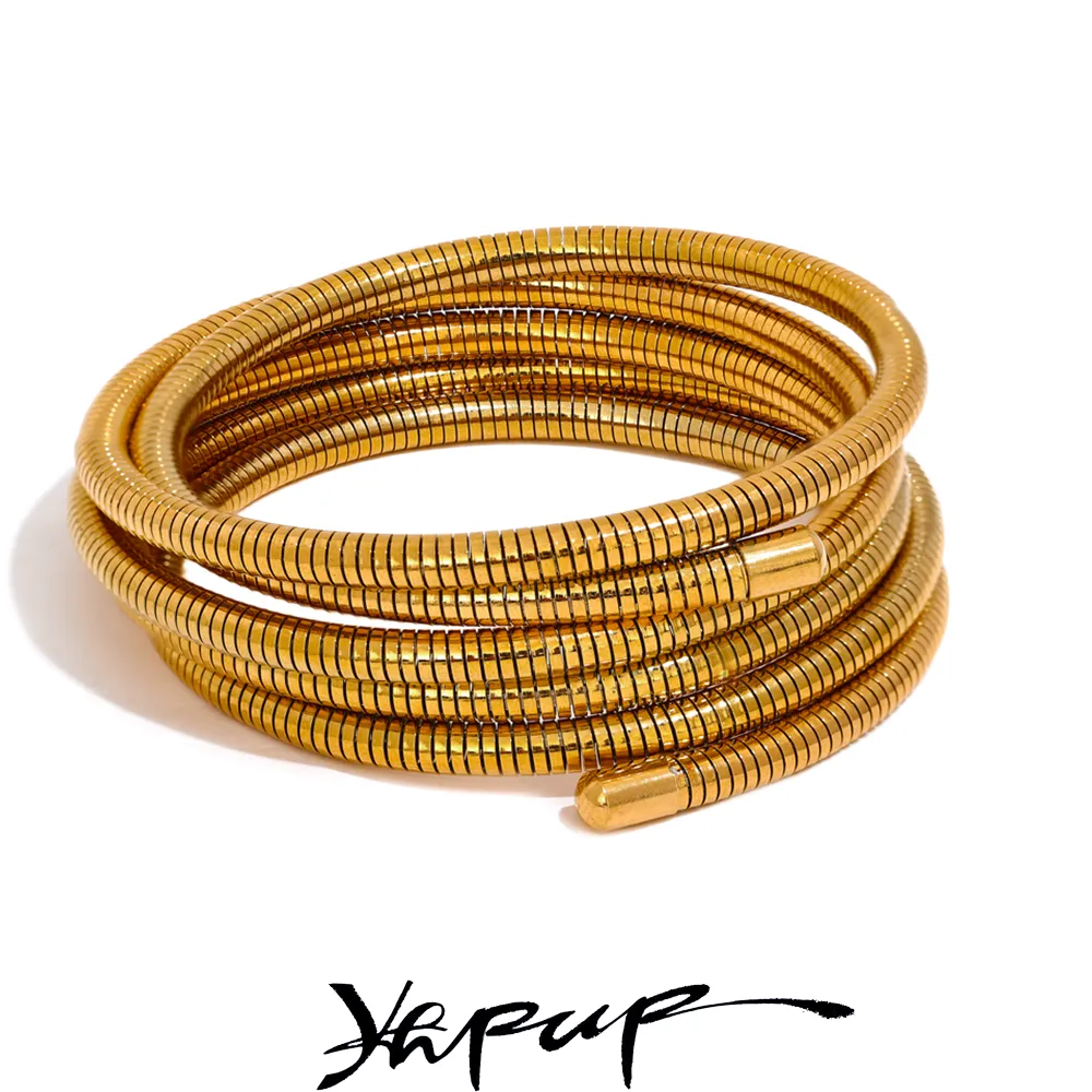 Yhpup Multi-Layer Wrap Arm Bracelet Bangle