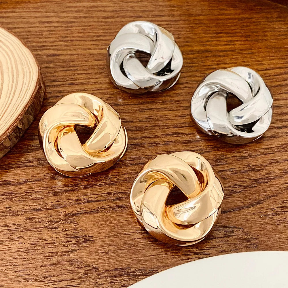 Spiral Twist Knot Earrings