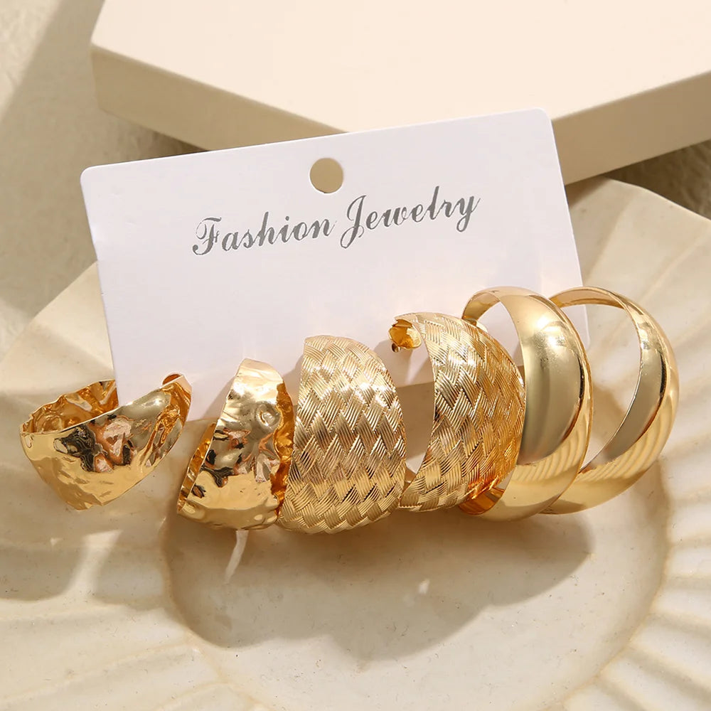 Big Circle Hoop Earrings